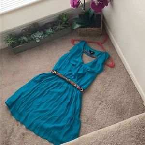 IZ Byrd Gorgeous Blue Dress with Belt